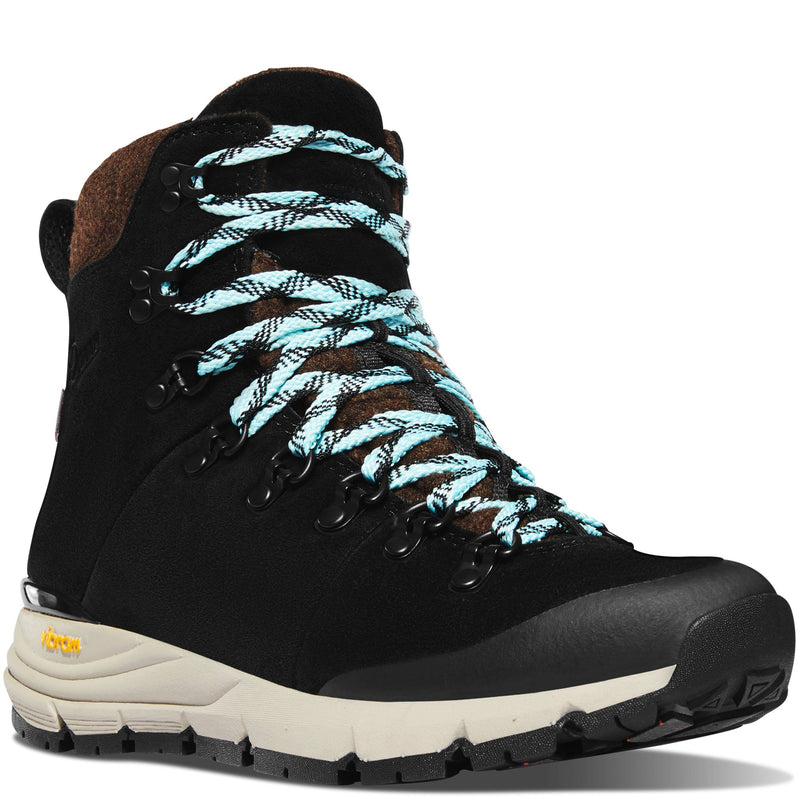 Load image into Gallery viewer, Danner Women&#39;s Arctic 600 Side-Zip 7&quot; Black/Spark Blue 200G

