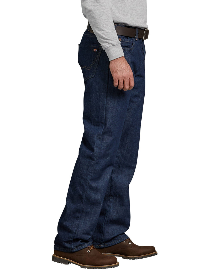 Load image into Gallery viewer, Dickies DD217 Relaxed Straight Fit Flannel-Lined Denim Jeans
