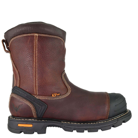 Gen-Flex2® Series 8" Brown Composite Safety Toe Side-Zip Wellington