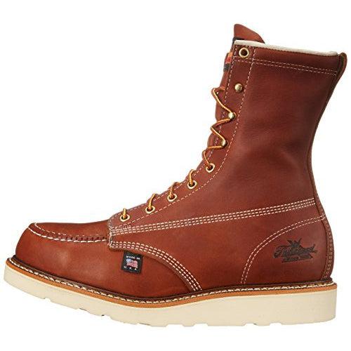 Load image into Gallery viewer, American Heritage 8&quot; Tobacco Safety Toe Moc Toc Maxwear Wedge - Fearless Outfitters
