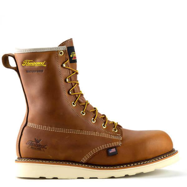 Load image into Gallery viewer, American Heritage Waterproof 8&quot; Tobacco Comp Toe Maxwear Wedge - Fearless Outfitters
