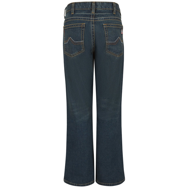Load image into Gallery viewer, Bulwark FR Men&#39;s Relaxed Fit Bootcut Jeans with Stretch Sanded Denim - Fearless Outfitters
