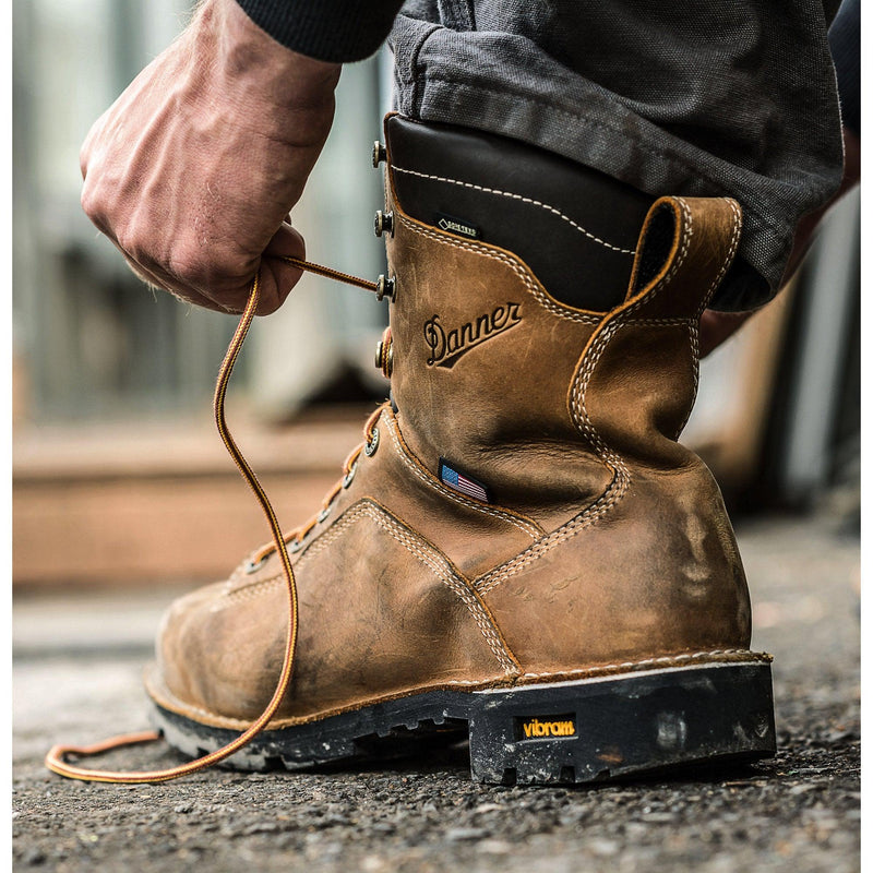 Cargue la imagen en el visor de la galería, Danner Quarry USA 8&quot; Distressed Brown 400G NMT - Fearless Outfitters
