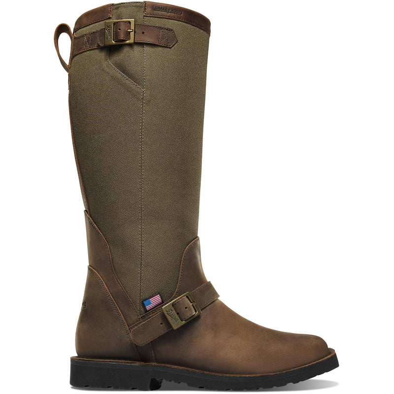 Load image into Gallery viewer, Danner San Angelo Snake Boot 17&quot; Brown Square Toe - Fearless Outfitters
