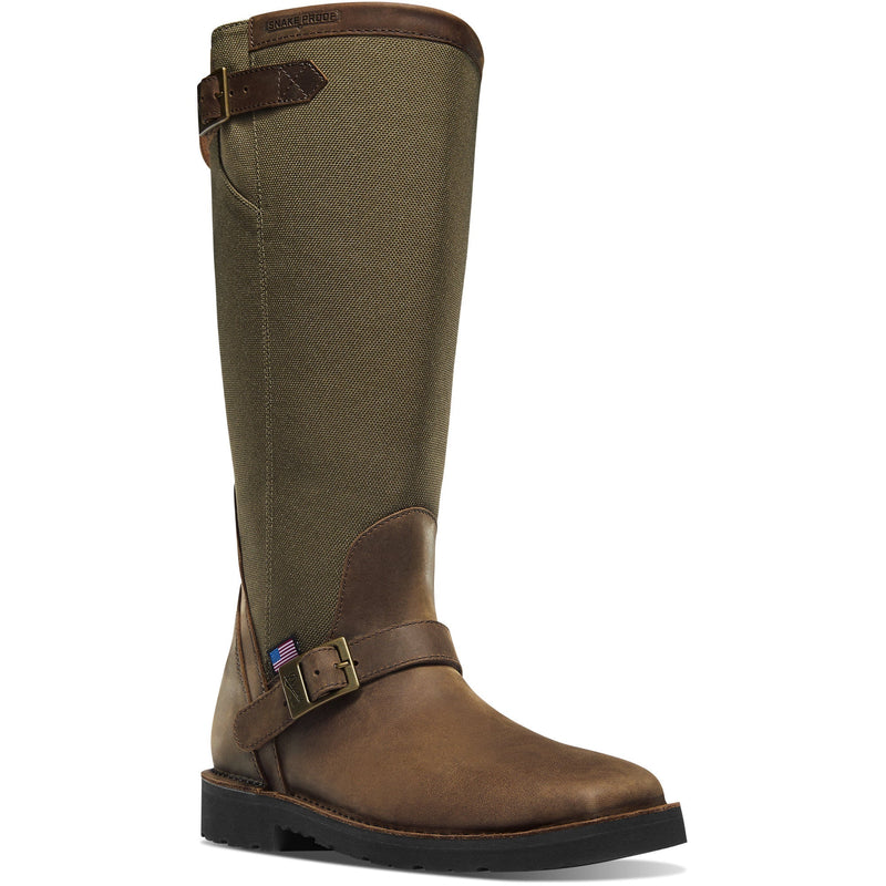 Load image into Gallery viewer, Danner San Angelo Snake Boot 17&quot; Brown Square Toe - Fearless Outfitters
