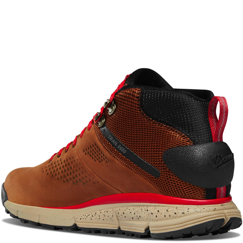 Load image into Gallery viewer, Danner Trail 2650 Mid 4&quot; Brown/Red GTX - Fearless Outfitters
