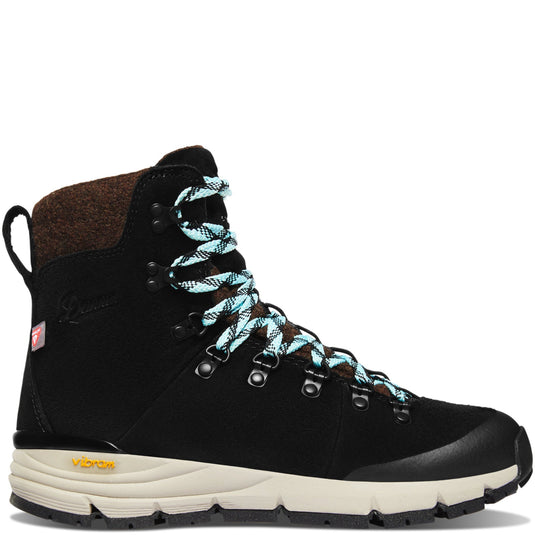 Danner Women's Arctic 600 Side-Zip 7" Black/Spark Blue 200G - Fearless Outfitters