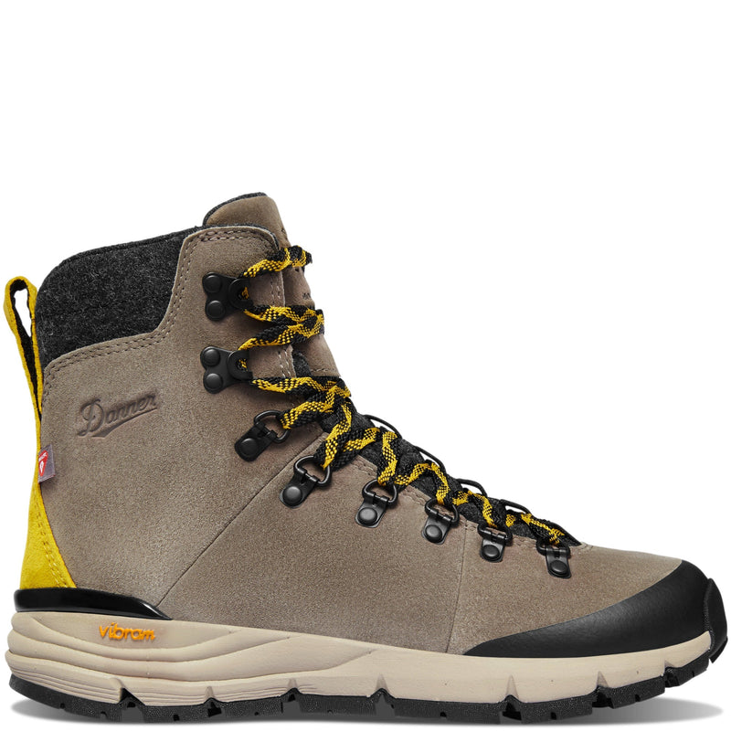 Load image into Gallery viewer, Danner Women&#39;s Arctic 600 Side-Zip 7&quot; Driftwood/Yellow 200G - Fearless Outfitters
