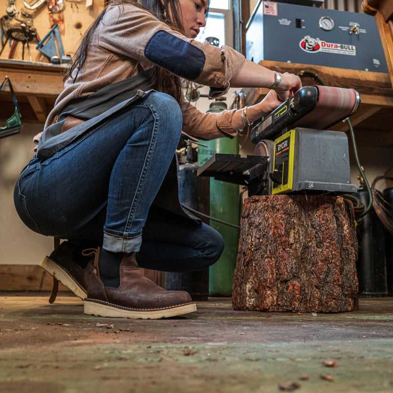 Load image into Gallery viewer, Danner Women&#39;s Bull Run Chelsea 5&quot; Brown Wedge - Fearless Outfitters
