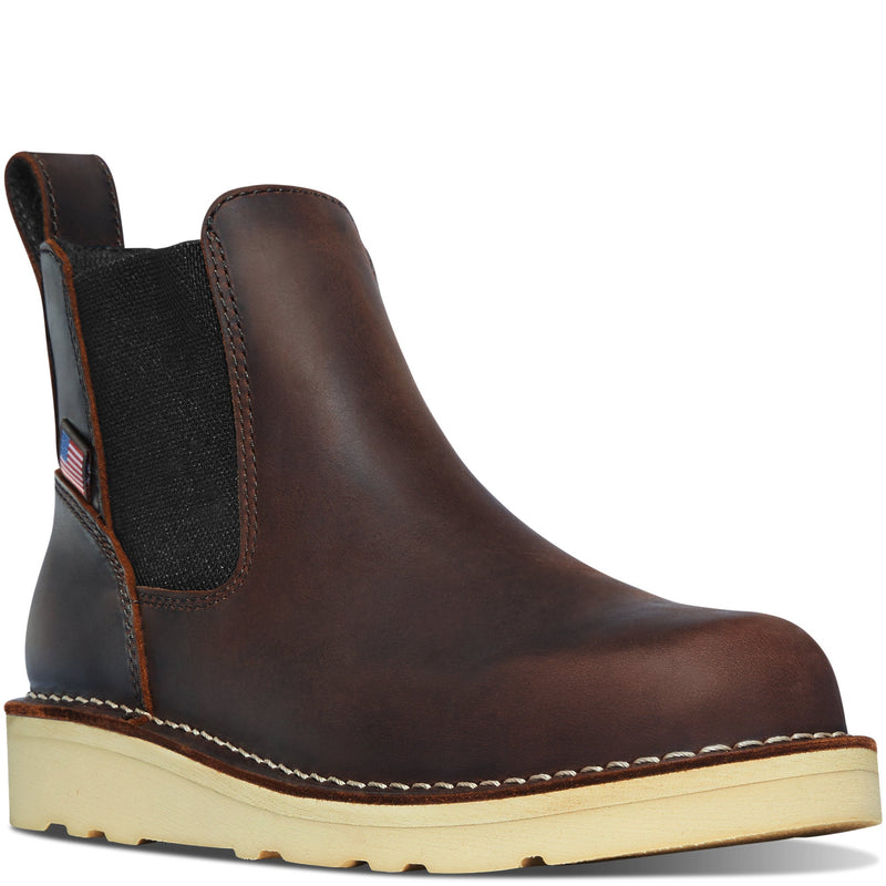 Cargue la imagen en el visor de la galería, Danner Women&#39;s Bull Run Chelsea 5&quot; Brown Wedge - Fearless Outfitters
