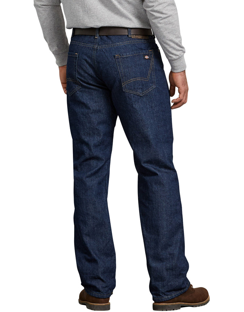 Cargue la imagen en el visor de la galería, Dickies DD217 Relaxed Straight Fit Flannel-Lined Denim Jeans - Fearless Outfitters
