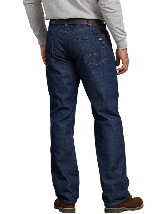 Dickies DD217 Relaxed Straight Fit Flannel-Lined Denim Jeans - Fearless Outfitters