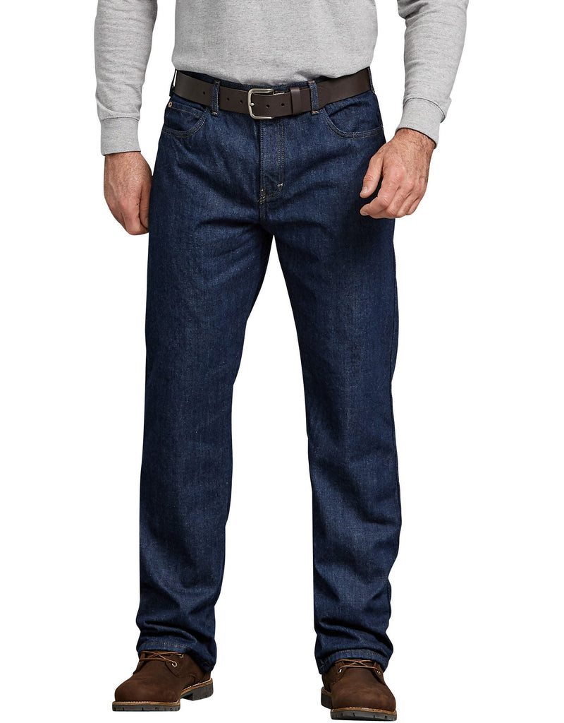 Load image into Gallery viewer, Dickies DD217 Relaxed Straight Fit Flannel-Lined Denim Jeans - Fearless Outfitters
