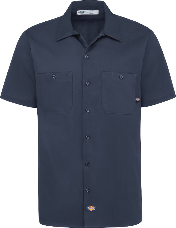 Cargue la imagen en el visor de la galería, Dickies Men&#39;s Industrial Cotton Short - Sleeve Work Shirt - Fearless Outfitters
