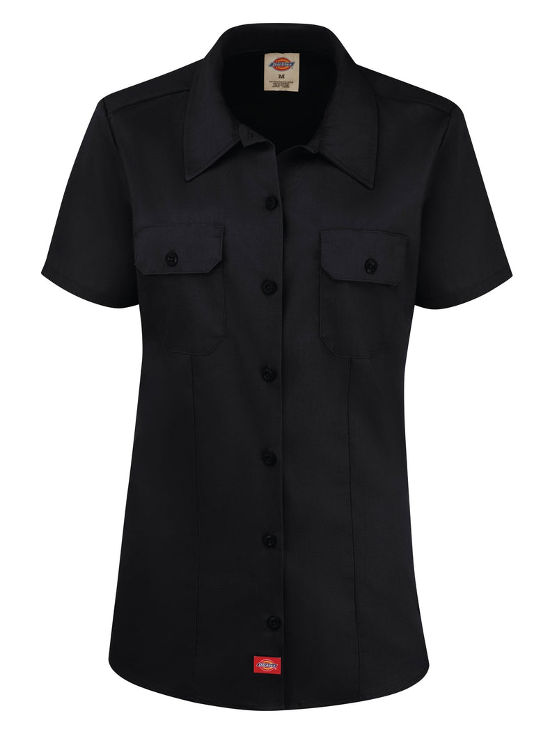 Cargue la imagen en el visor de la galería, Dickies Women&#39;s Short - Sleeve Traditional Work Shirt - Fearless Outfitters
