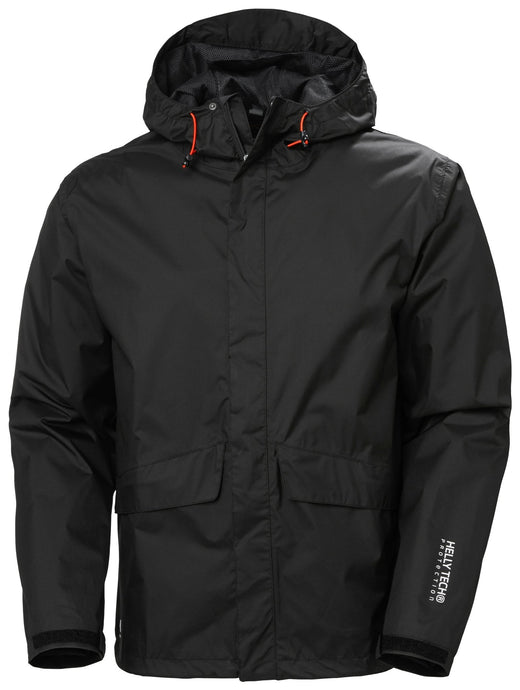 Helly Hansen 70127 Manchester Waterproof Black Rain Jacket - Fearless Outfitters