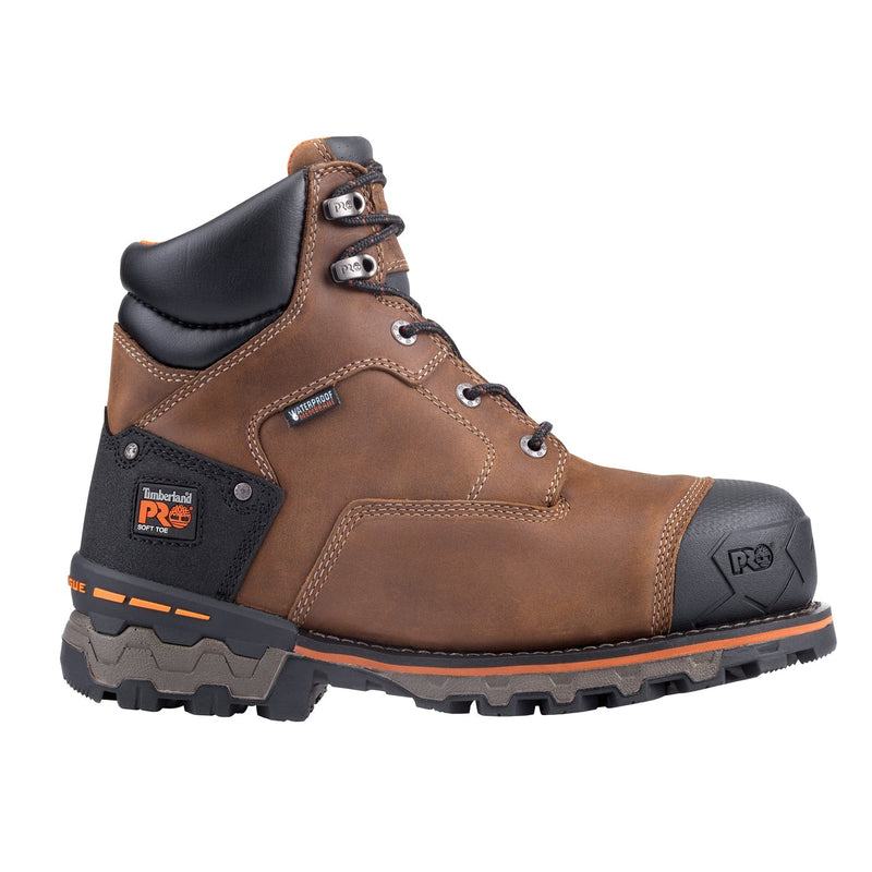 Load image into Gallery viewer, Men&#39;s Boondock 6&quot; Waterproof Work Boot - Brown - Fearless Outfitters
