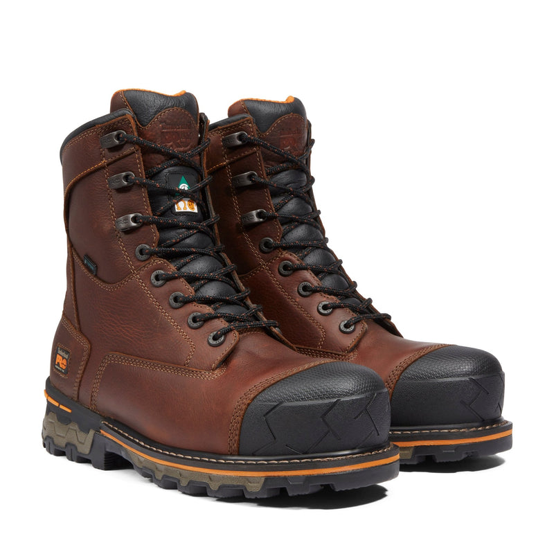 Cargue la imagen en el visor de la galería, Men&#39;s Boondock 8&quot; Composite Toe Waterproof Insulated Work Boot - Fearless Outfitters
