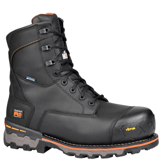 Men's Boondock 8" Composite Toe Waterproof Work Boot - Black - Fearless Outfitters