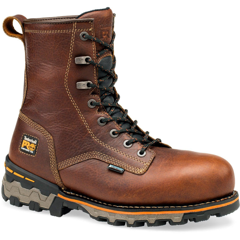 Cargue la imagen en el visor de la galería, Men&#39;s Boondock 8-Inch Waterproof Comp-Toe Work Boots - Fearless Outfitters
