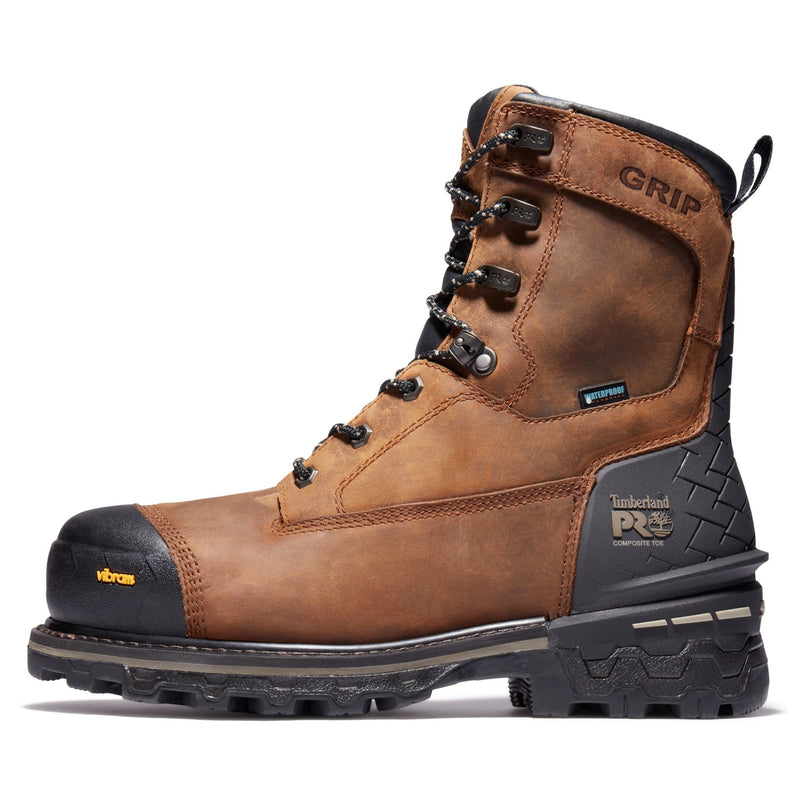 Cargue la imagen en el visor de la galería, Men&#39;s Boondock 8-Inch Waterproof Comp-Toe Work Boots - Fearless Outfitters
