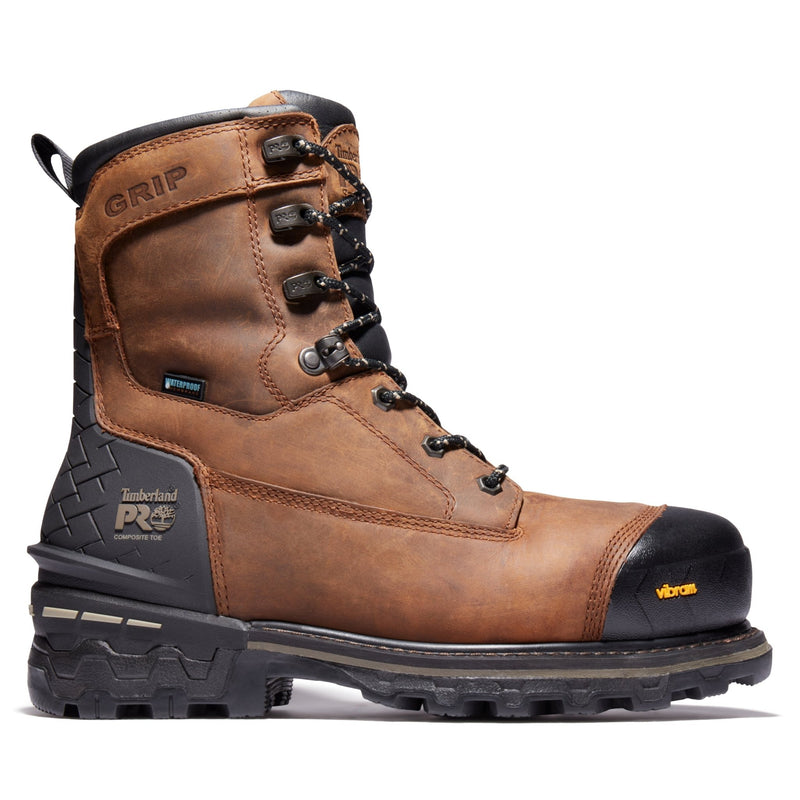 Cargue la imagen en el visor de la galería, Men&#39;s Boondock 8-Inch Waterproof Comp-Toe Work Boots - Fearless Outfitters
