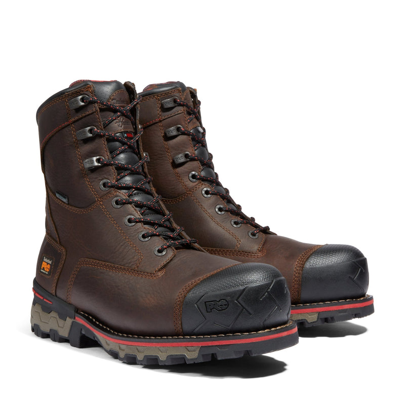 Cargue la imagen en el visor de la galería, Men&#39;s ® Boondock 8&quot; Waterproof Insulated Comp-Toe Work Boot - Fearless Outfitters
