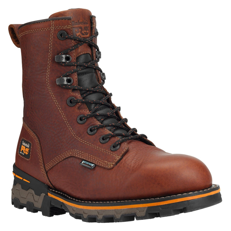 Cargue la imagen en el visor de la galería, Men&#39;s Boondock 8&quot; Waterproof Work Boot - Brown - Fearless Outfitters
