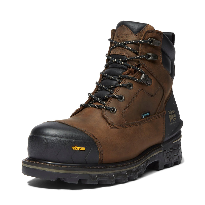 Cargue la imagen en el visor de la galería, Men&#39;s Boondock HD 6-Inch Waterproof Comp-Toe Work Boots - Fearless Outfitters
