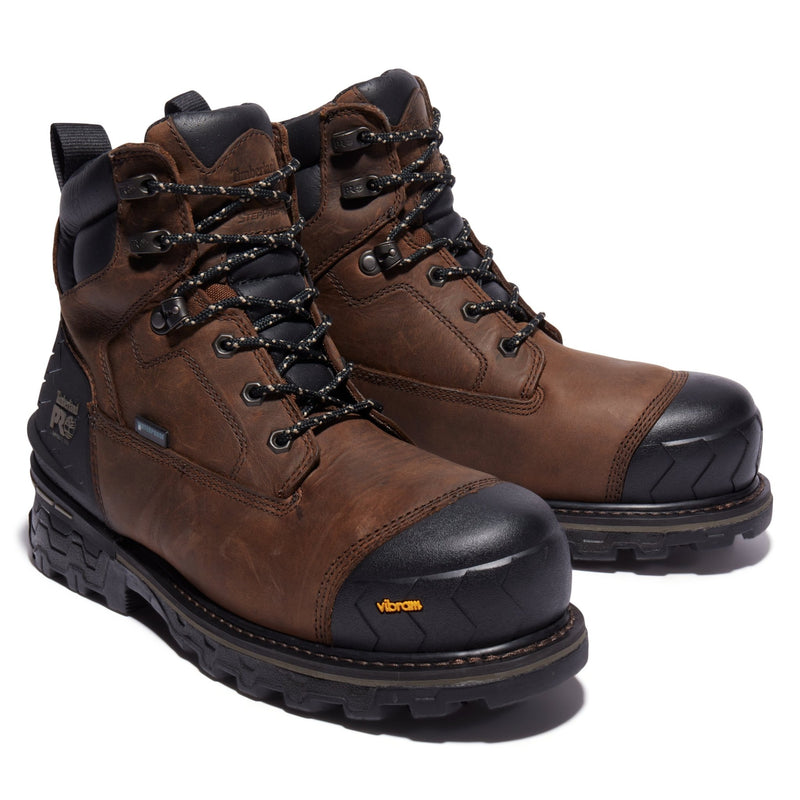 Cargue la imagen en el visor de la galería, Men&#39;s Boondock HD 6-Inch Waterproof Comp-Toe Work Boots - Fearless Outfitters
