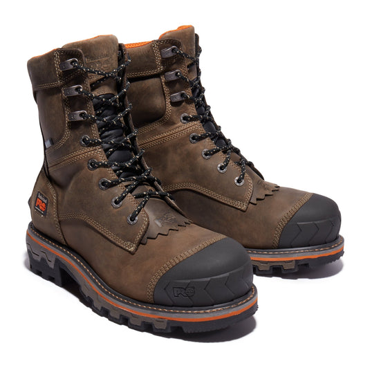 Men's Boondock HD 8-Inch Waterproof Comp-Toe Logger Boots - Fearless Outfitters