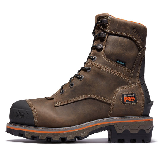 Men's Boondock HD 8-Inch Waterproof Comp-Toe Logger Boots - Fearless Outfitters
