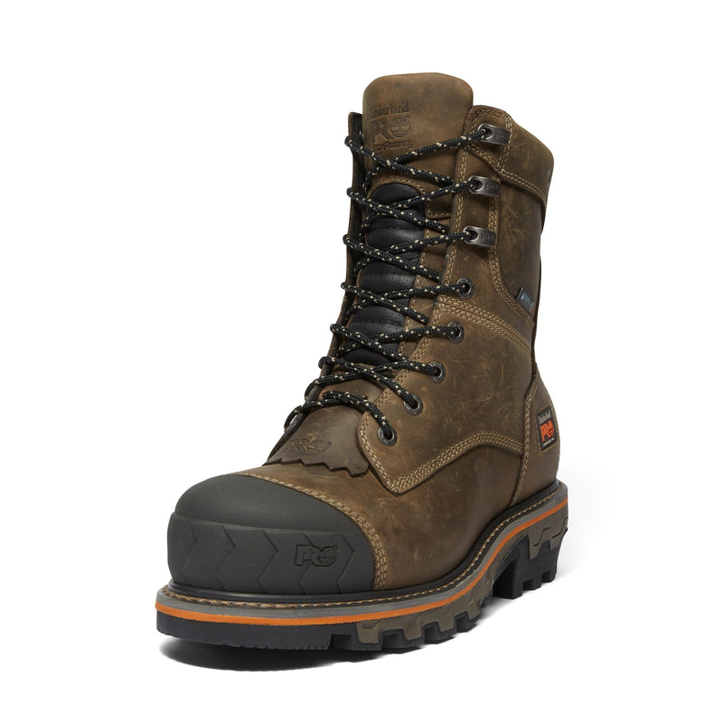 Load image into Gallery viewer, Men&#39;s Boondock HD 8-Inch Waterproof Comp-Toe Logger Boots - Fearless Outfitters
