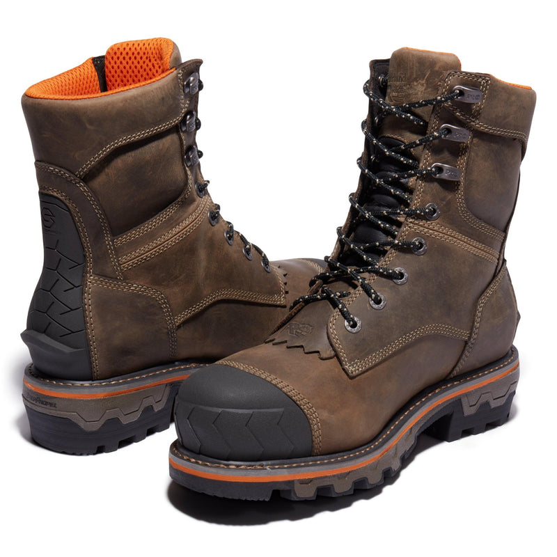 Load image into Gallery viewer, Men&#39;s Boondock HD 8-Inch Waterproof Comp-Toe Logger Boots - Fearless Outfitters
