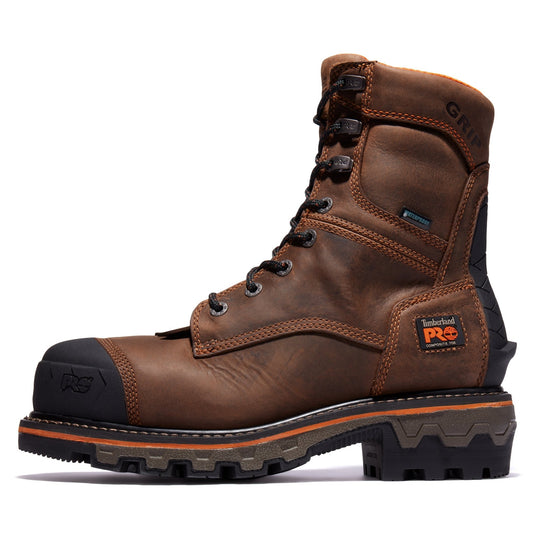 Men's Boondock HD 8-Inch Waterproof Insulated Comp-Toe Logger Boots - Fearless Outfitters