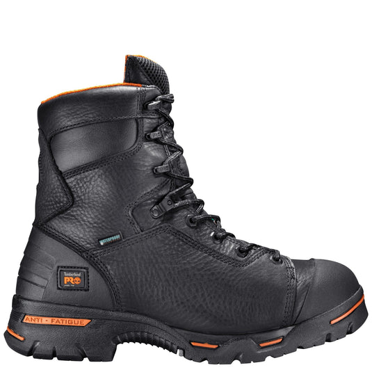 Men's Endurance 8" Steel Toe Waterproof Work Boot - Black - Fearless Outfitters