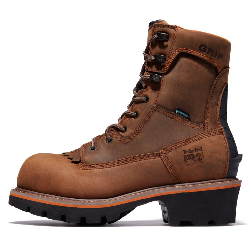 Cargue la imagen en el visor de la galería, Men&#39;s Evergreen Logger Composite Toe Waterproof Work Boot - Fearless Outfitters
