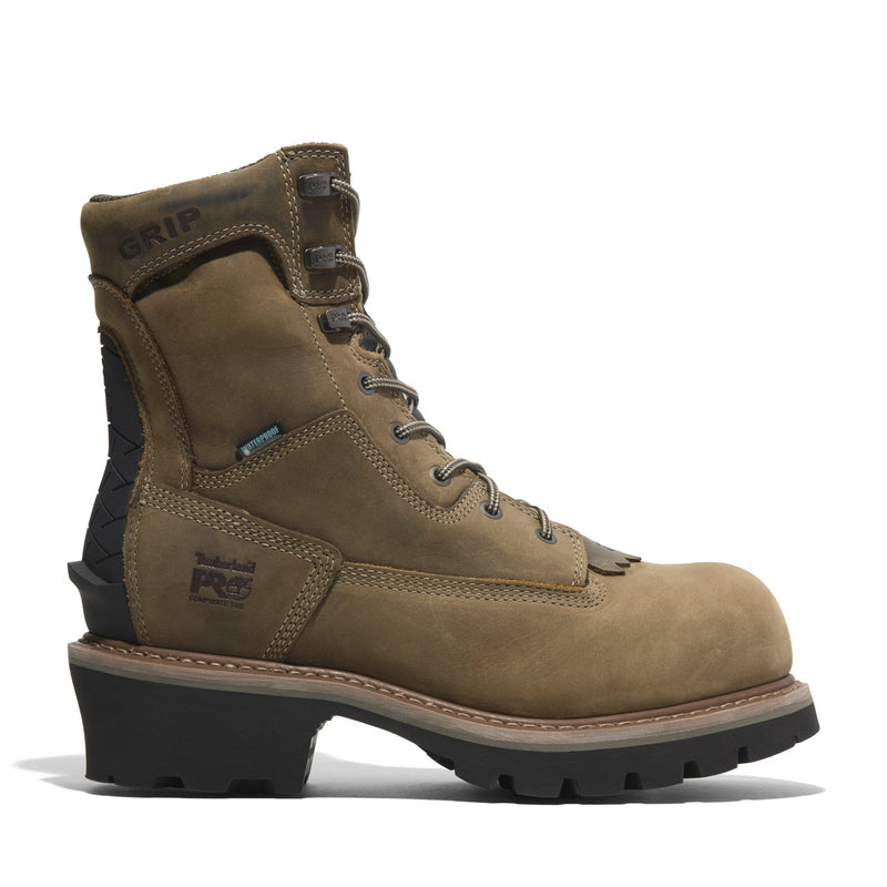 Cargue la imagen en el visor de la galería, Men&#39;s Evergreen Logger Composite Toe Waterproof Work Boot - Fearless Outfitters
