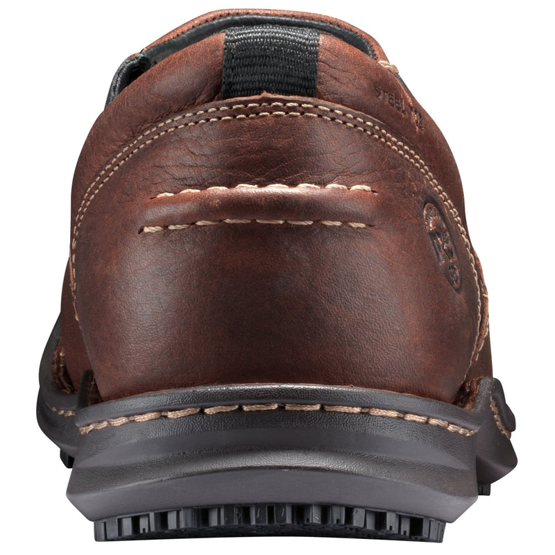 Load image into Gallery viewer, Men&#39;s Gladstone Casual Steel Toe Slip - On Work Shoes - Brown - Fearless Outfitters
