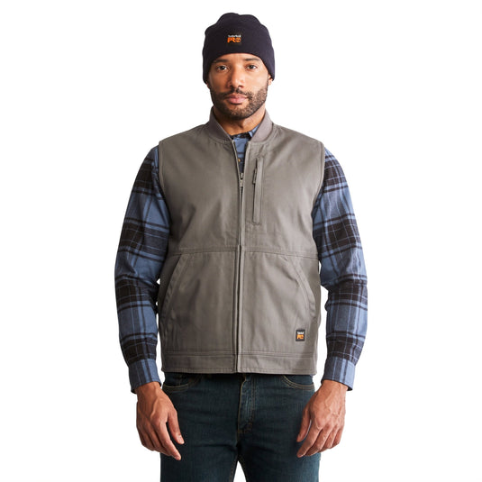 Men's Gritman Fleece - Lined Canvas Vest - Fearless Outfitters