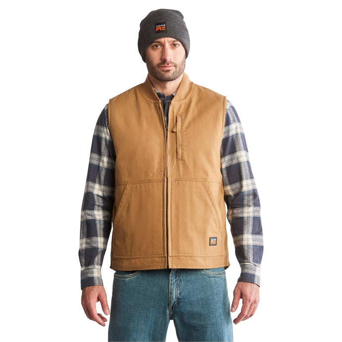 Men's Gritman Fleece - Lined Canvas Vest - Fearless Outfitters