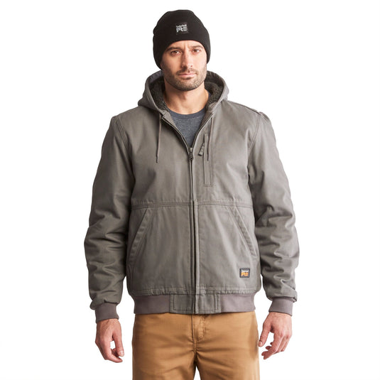 Men's Gritman Fleece - Lined Hooded Canvas Jacket - Fearless Outfitters