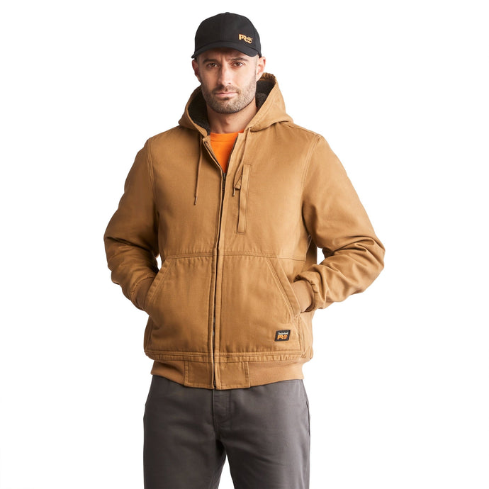 Men's Gritman Fleece - Lined Hooded Canvas Jacket - Fearless Outfitters