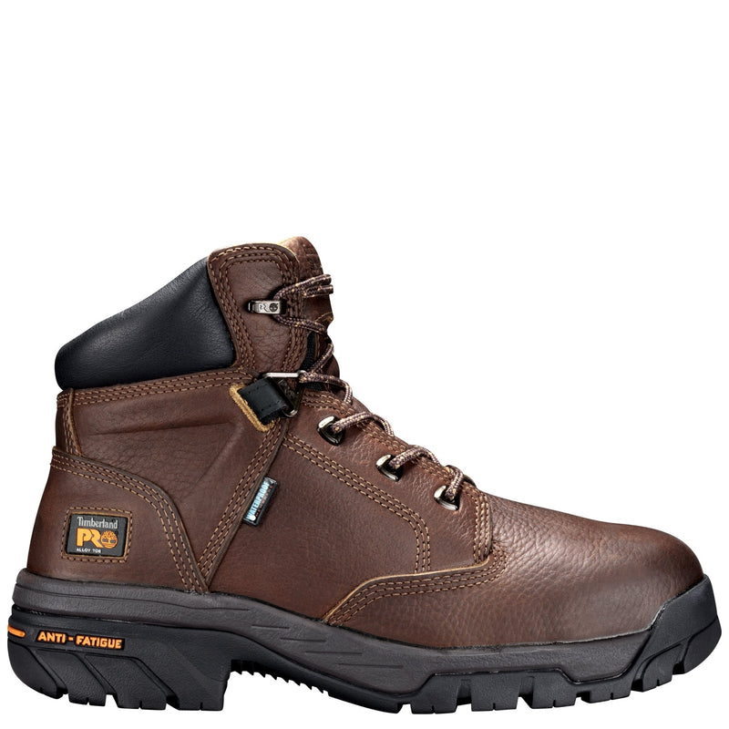 Cargue la imagen en el visor de la galería, Men&#39;s Helix 6&quot; Alloy Toe Waterproof Work Boot - Brown - Fearless Outfitters
