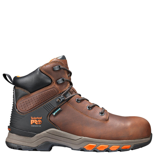 Men's Hypercharge 6" Composite Toe Waterproof Work Boot - Brown - Fearless Outfitters