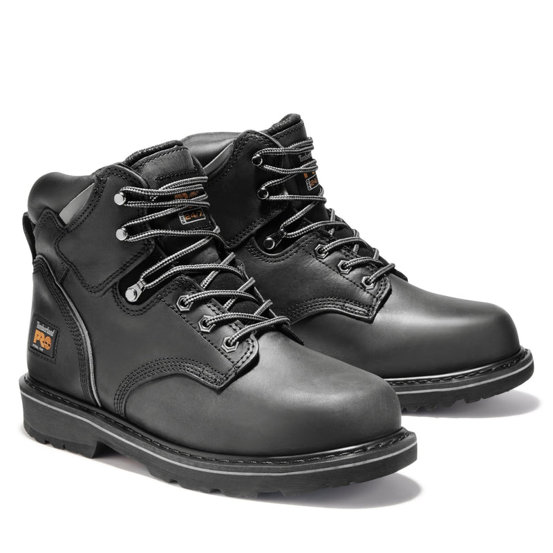 Load image into Gallery viewer, Men&#39;s Pit Boss 6&quot; Steel Toe Work Boot - Black - Fearless Outfitters
