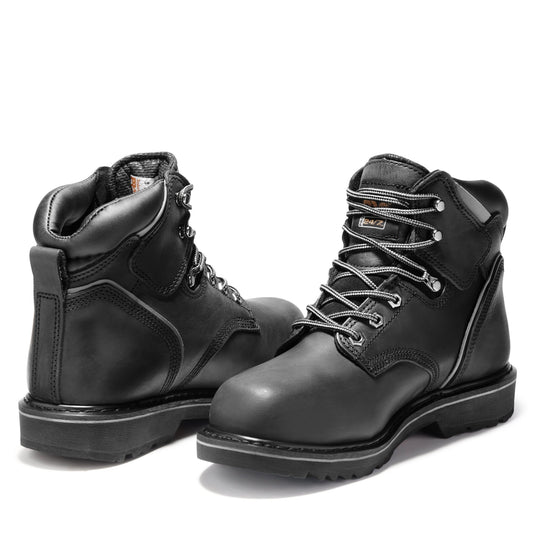 Men's Pit Boss 6" Steel Toe Work Boot - Black - Fearless Outfitters