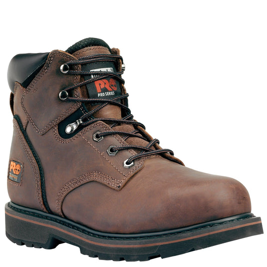 Men's Pit Boss 6" Steel Toe Work Boot - Brown Nubuck - Fearless Outfitters