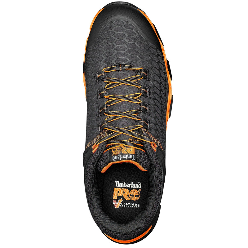 Cargue la imagen en el visor de la galería, Men&#39;s Powertrain Sport Alloy Toe Work Sneaker - Black/Orange - Fearless Outfitters
