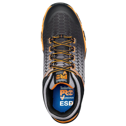 Men's Powertrain Sport Alloy Toe Work Sneaker - Grey/Orange - Fearless Outfitters
